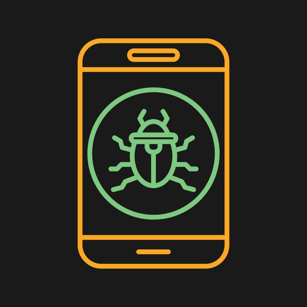 Mobile Virus Vector Icon