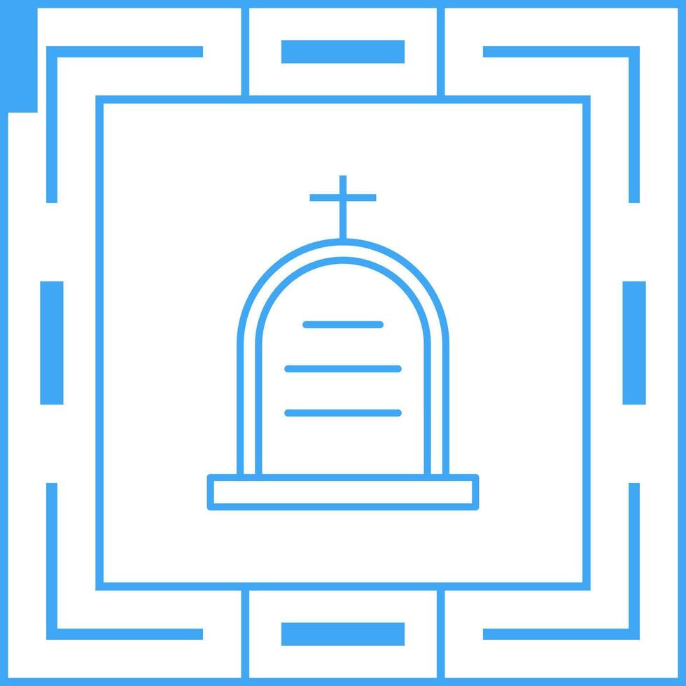 icono de vector de cementerio