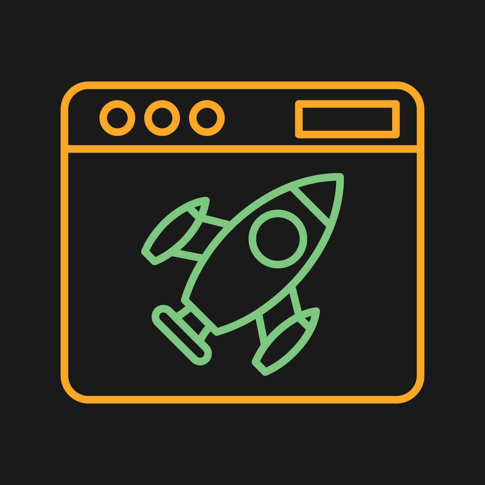 icono de vector de lanzamiento