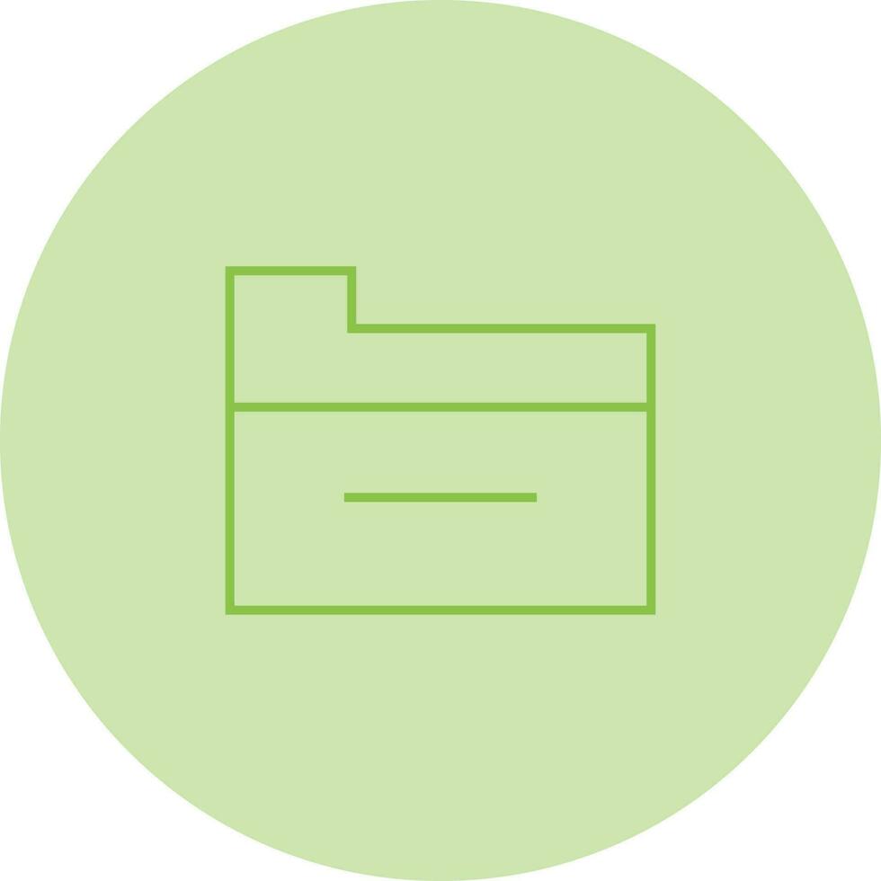 Folder Line Icon vector