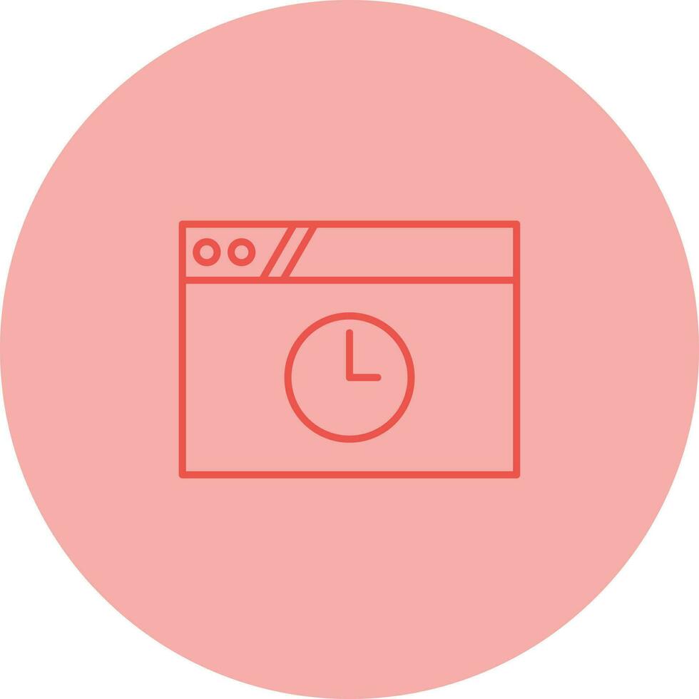 Timeout Line Icon vector