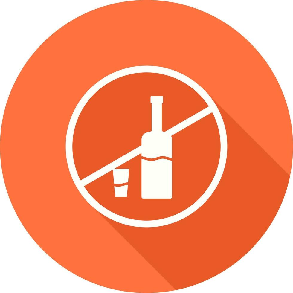 No Drinks Vector Icon