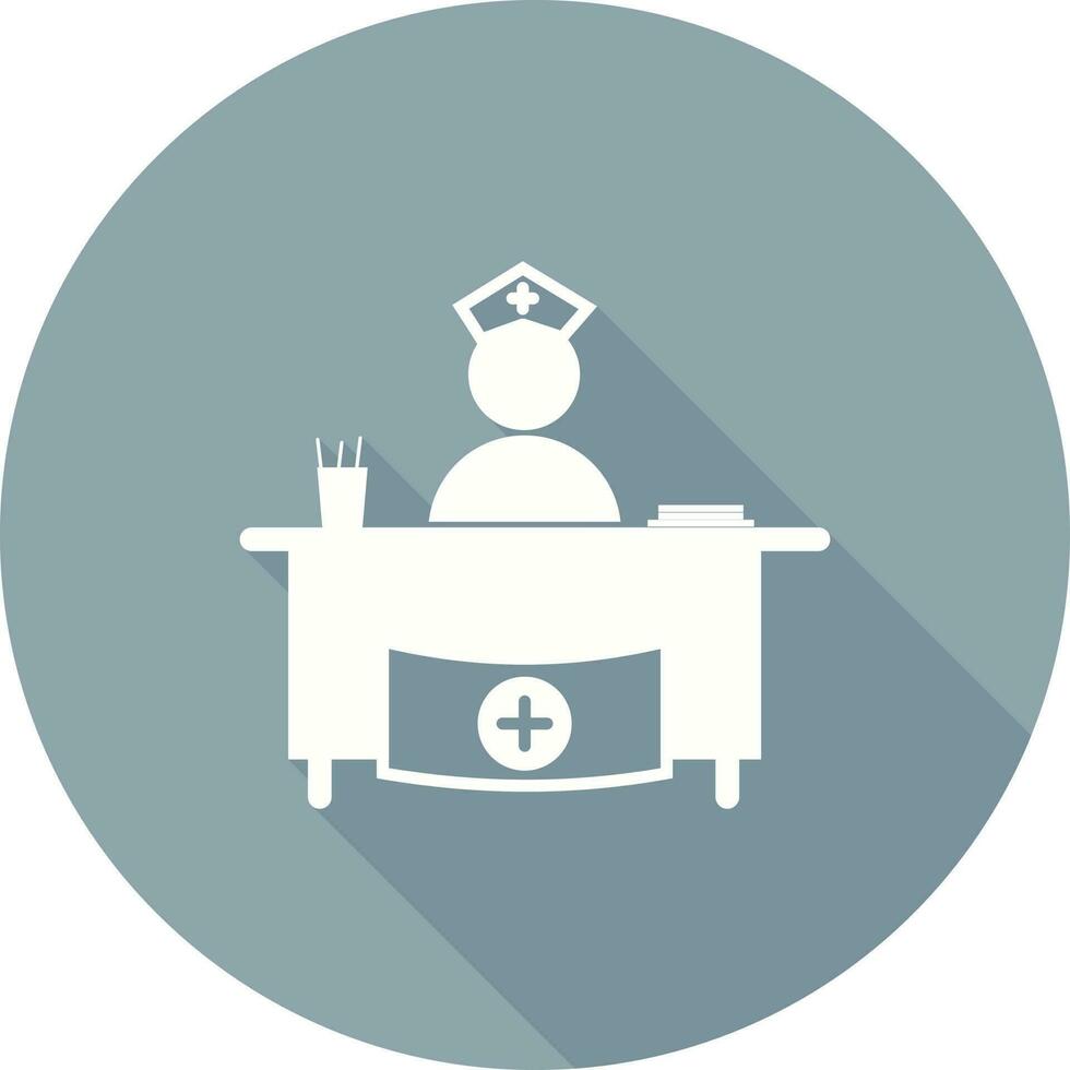 Hospital Reception Vector Icon