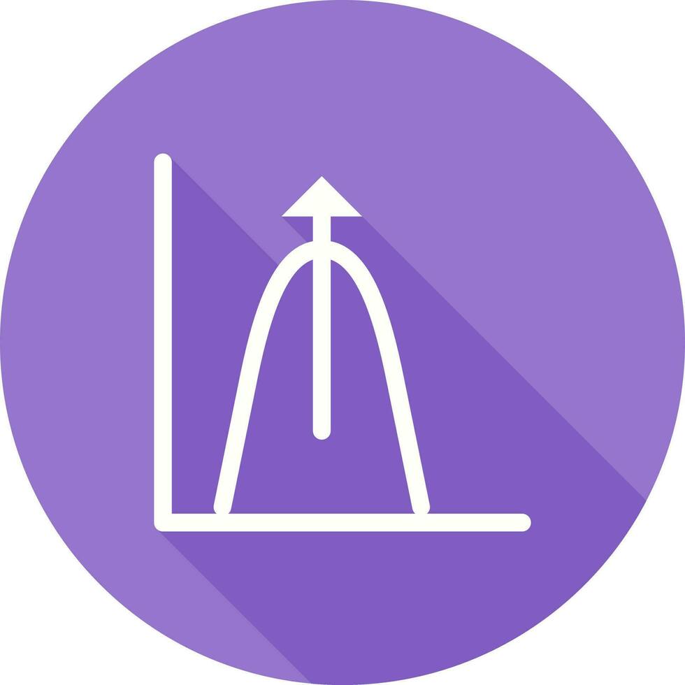 Bell Shaped Graph Vector Icon