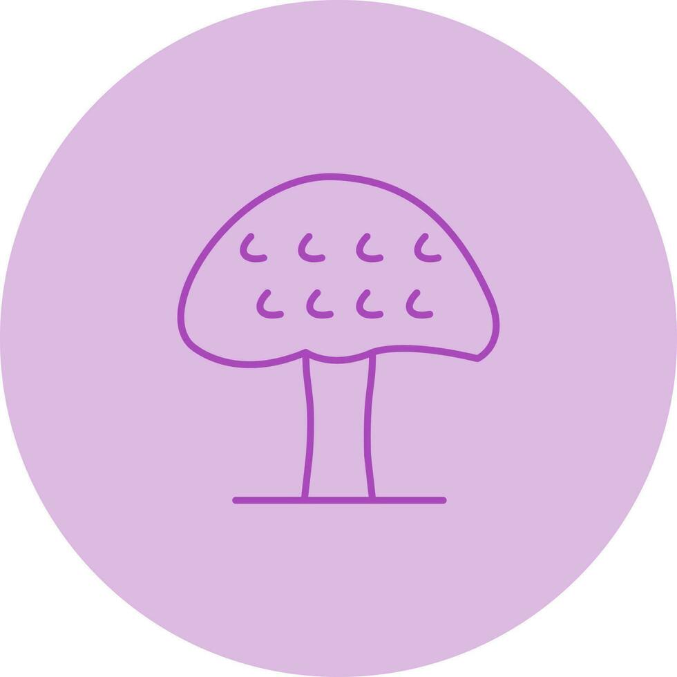 icono de línea de árbol vector