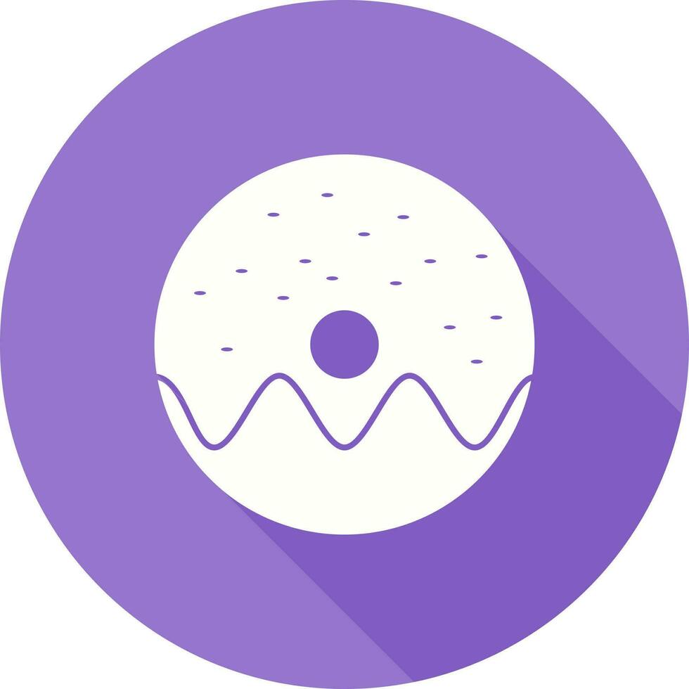 Doughnut sprinkled Vector Icon