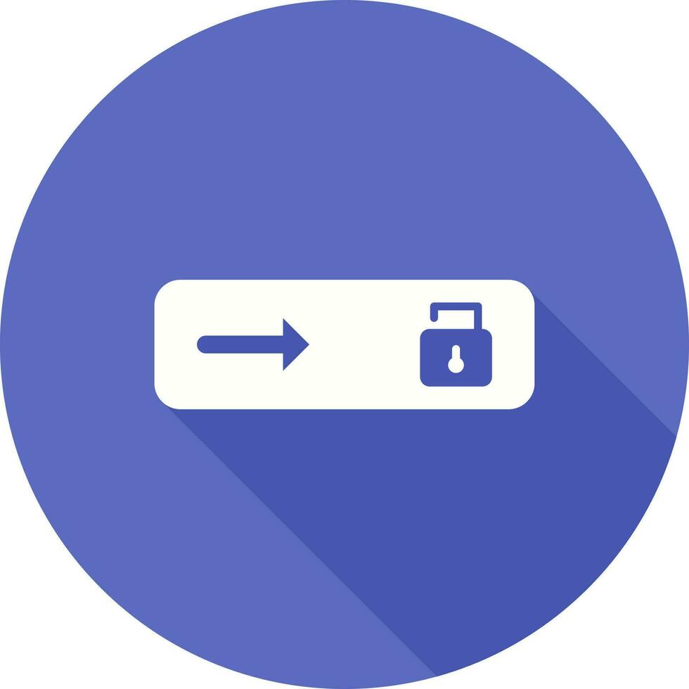 Unlock slide Vector Icon