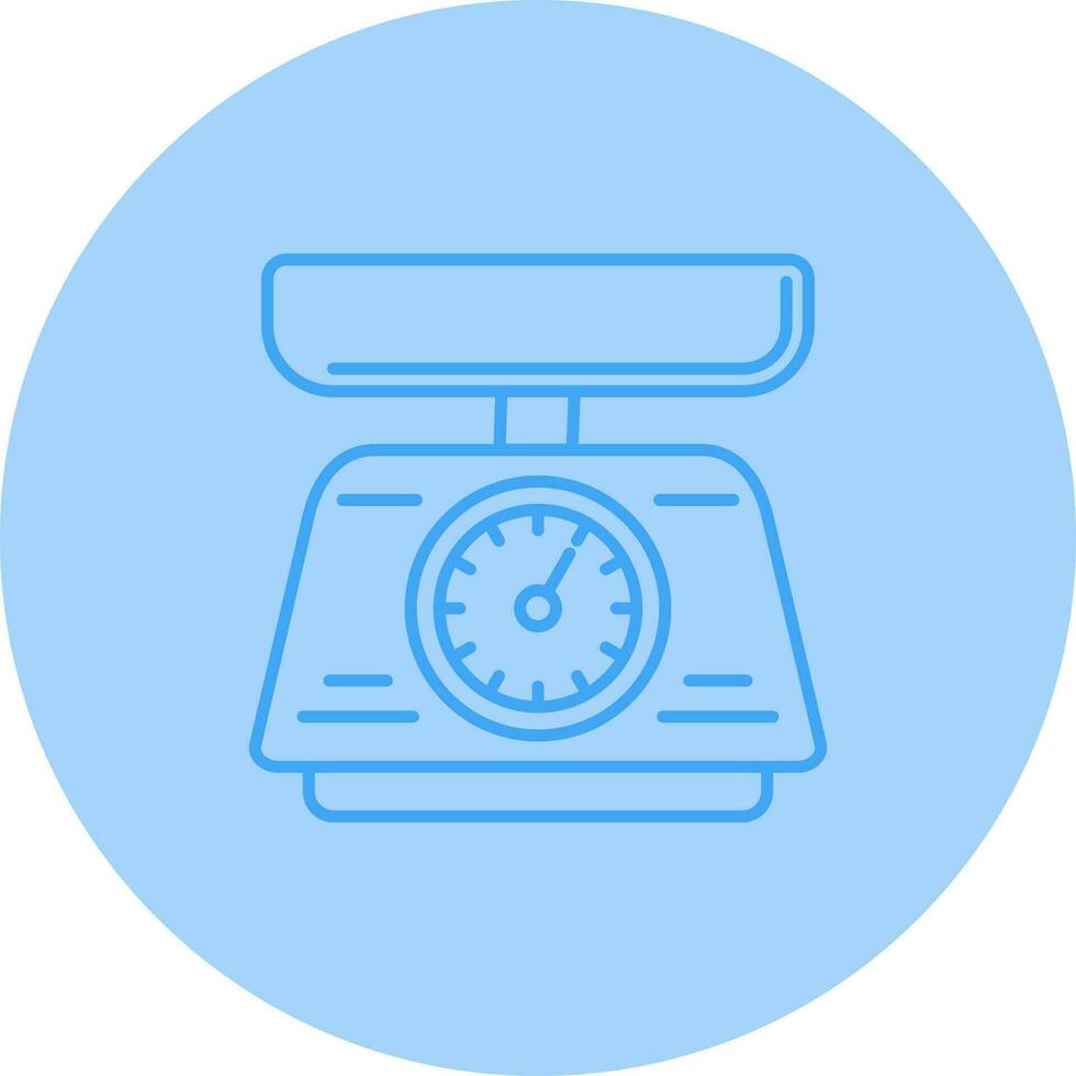 Weight Scale Line Icon vector