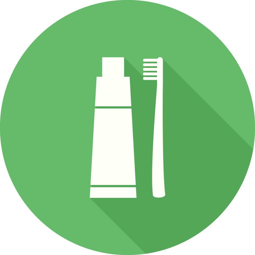 Toothbrush and Toothpaste Vector Icon