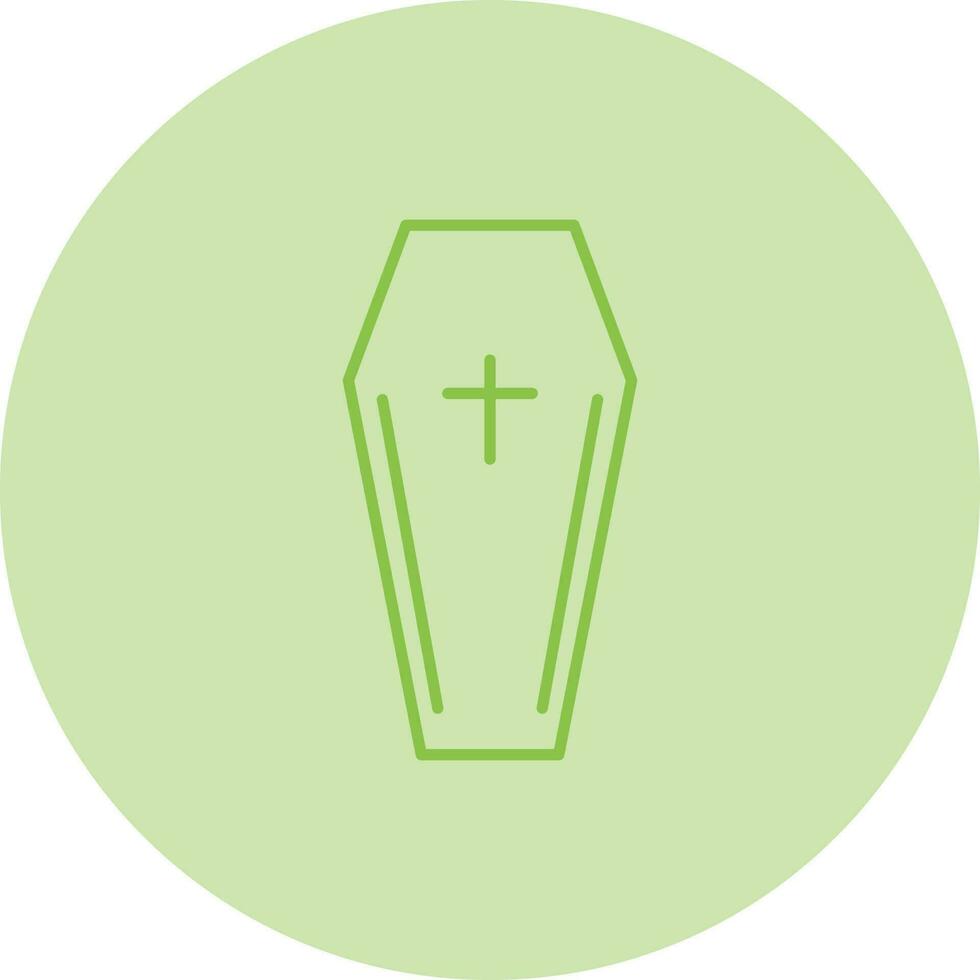 Coffin Line Icon vector