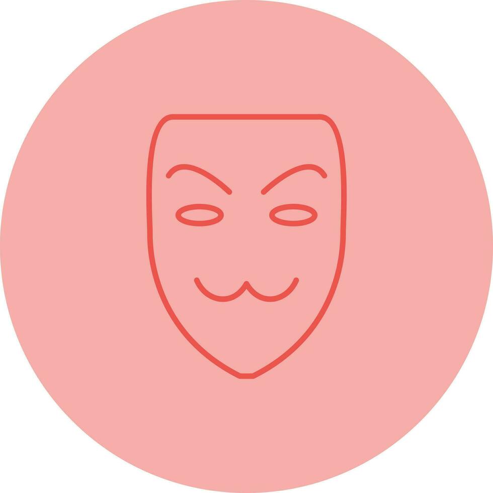 Hacker Mask Line Icon vector