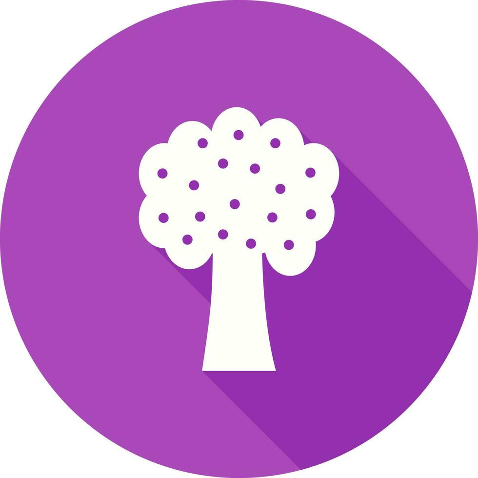 icono de vector de árbol frutal