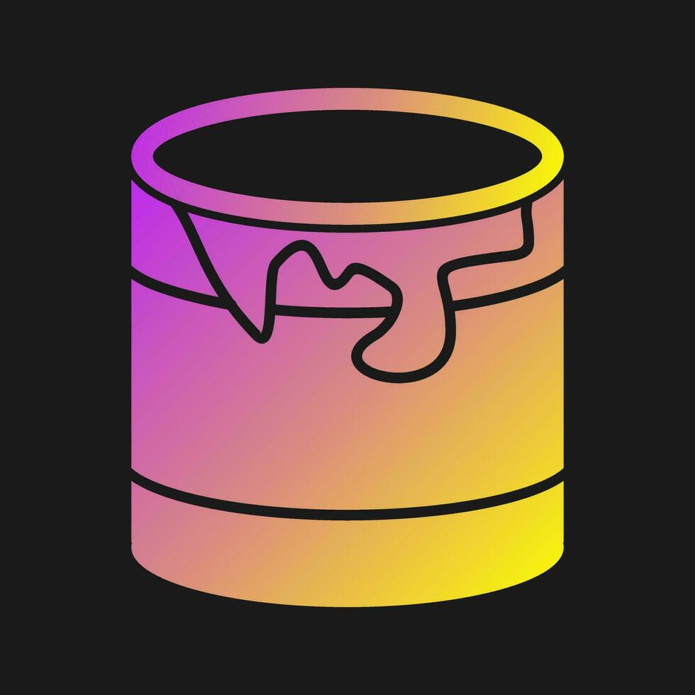 Paint Box Line Icon vector