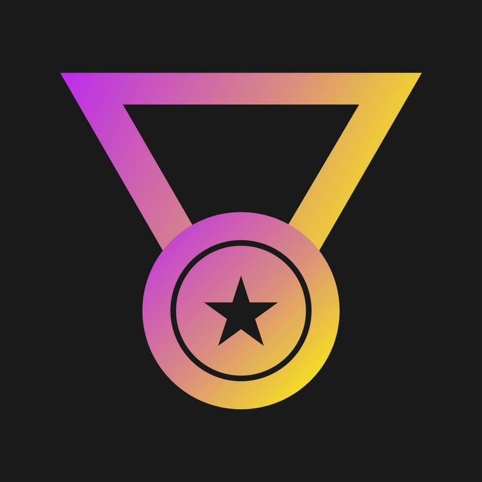 Medal Line Icon vector