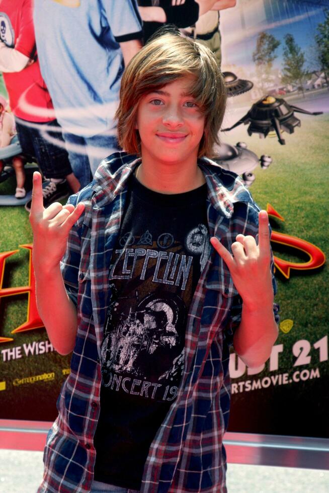 Jimmy Bennett arriving at the Shorts Premiere at Gaumans Chinese Theater in Hollywood CA on August 15 2009 2009 Kathy Hutchins Hutchins Photo