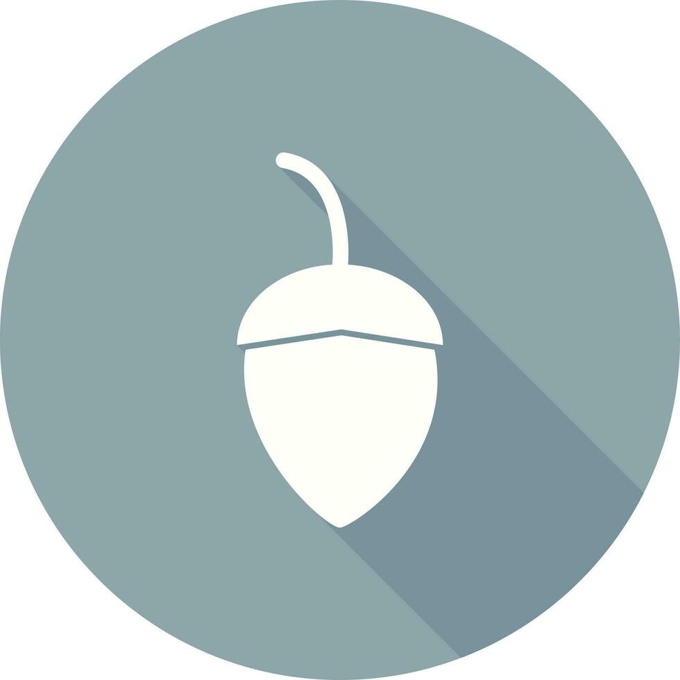 Single Acorn Vector Icon