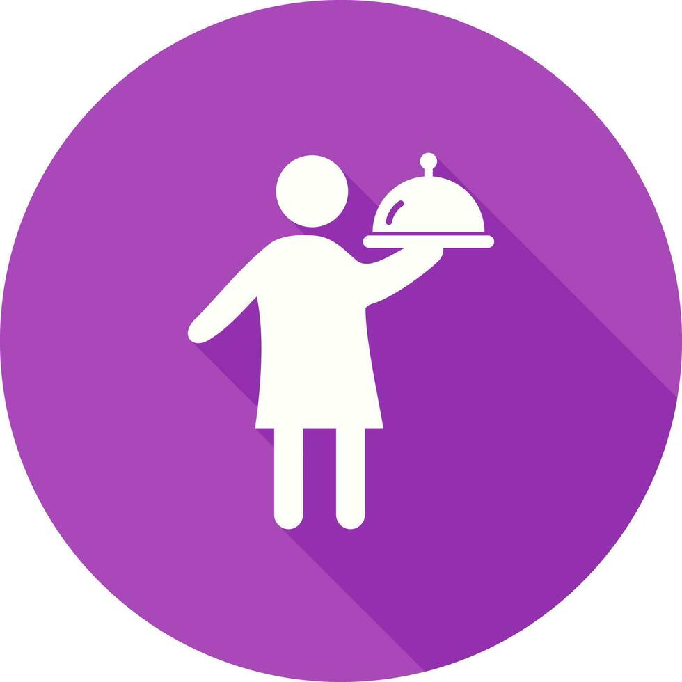 Man Serving Food Vector Icon
