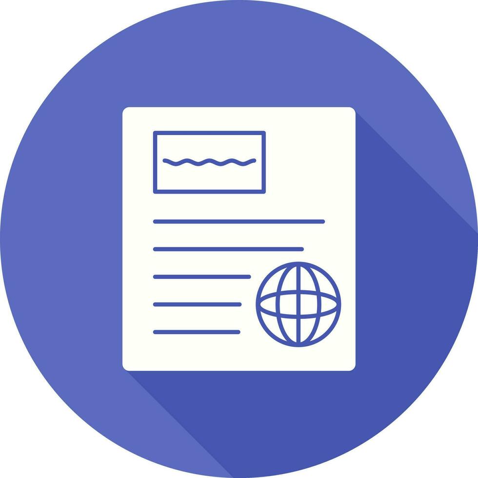 International Newspaper Vector Icon