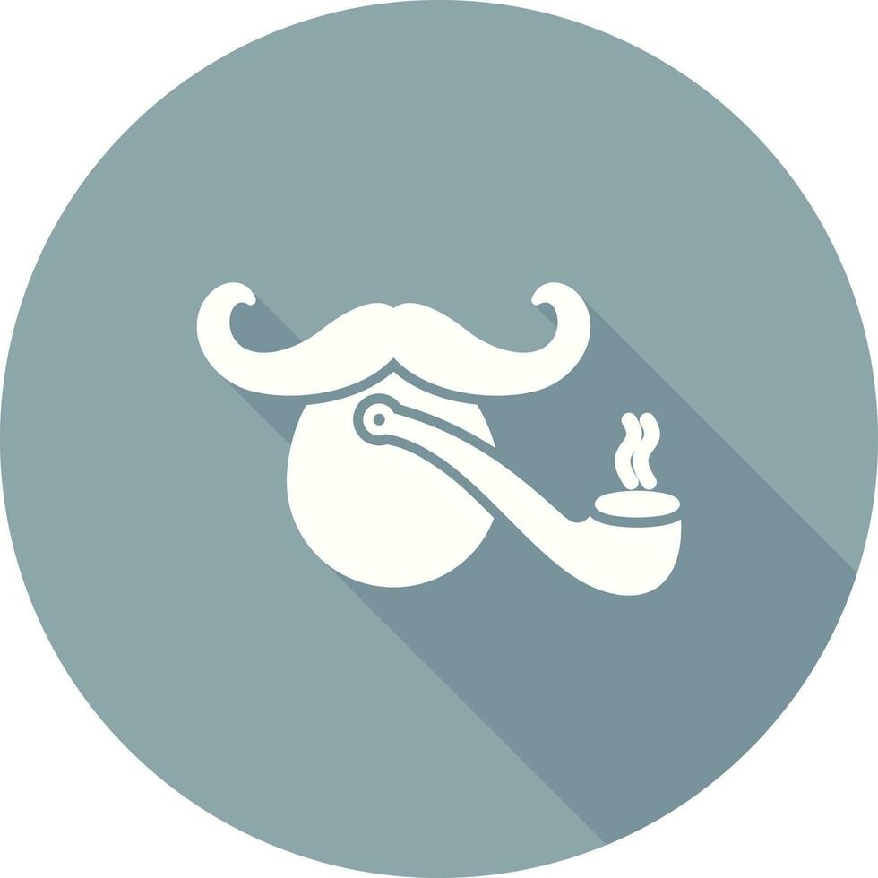 Pirate with Smoking Pipe Vector Icon