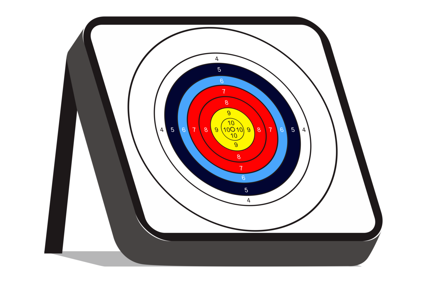 Archery Target With Transparent Background png