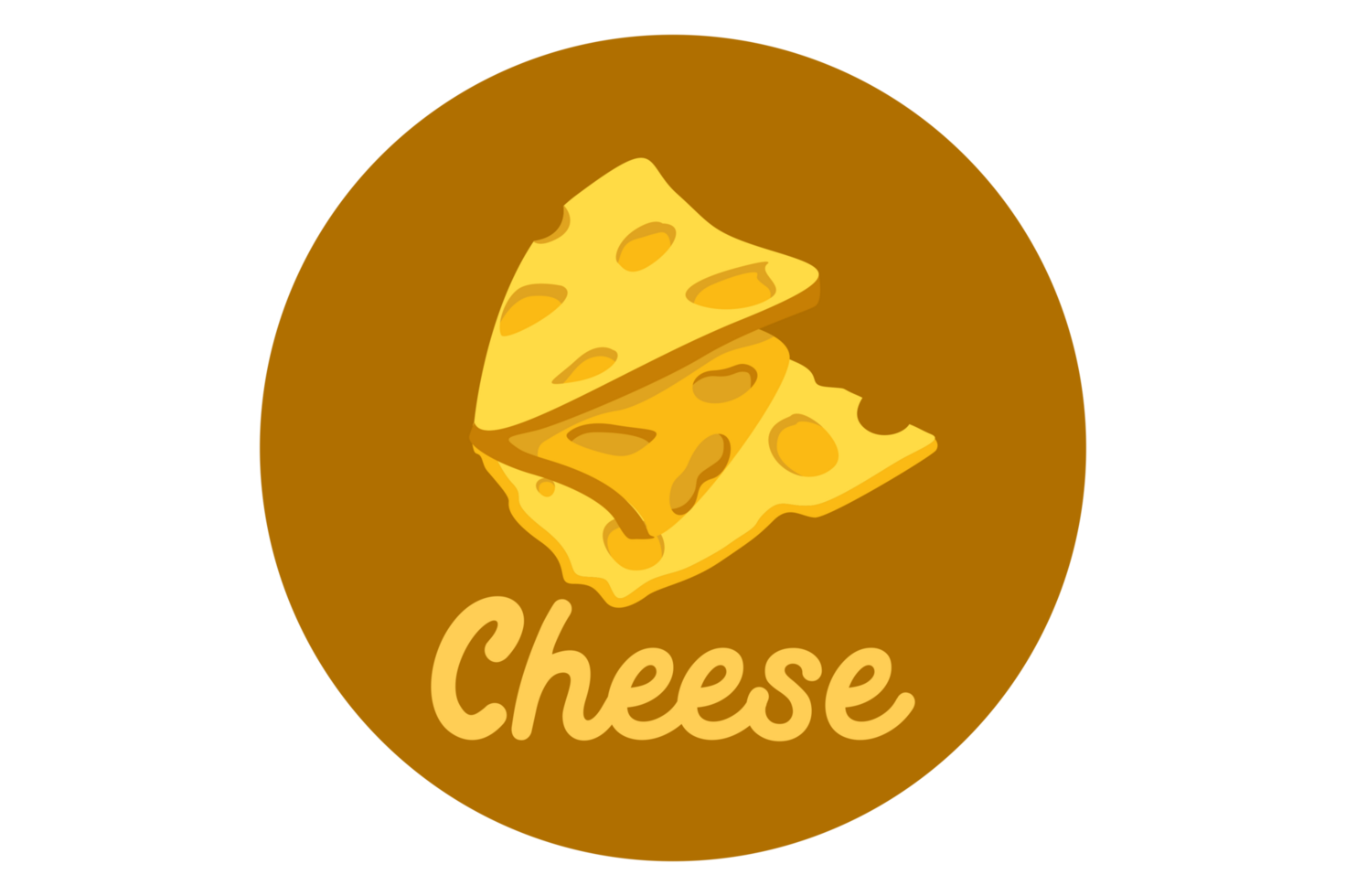 Cheese Logo Icon With Transparent Background png