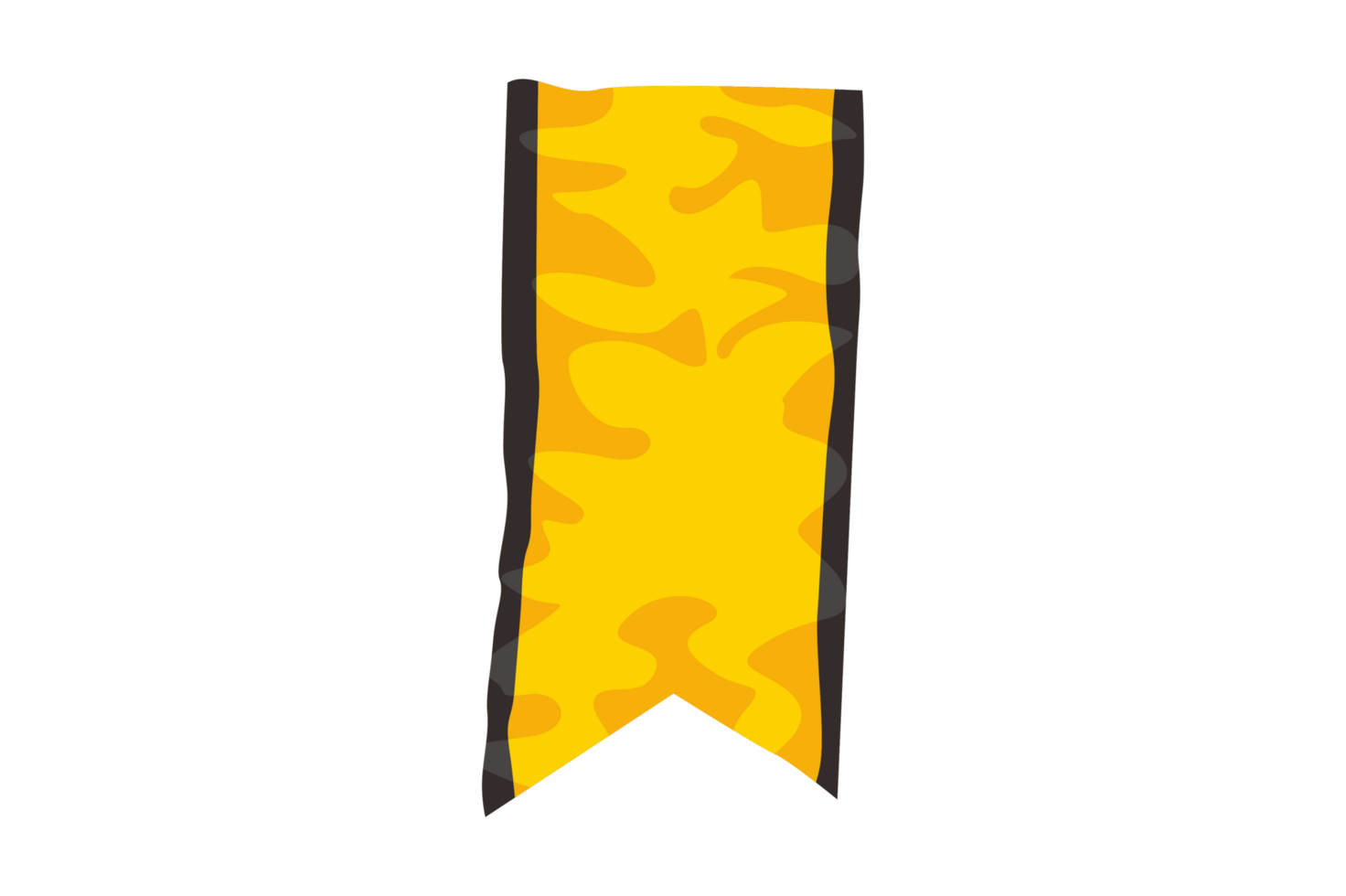 Yellow Hanging Flag With Transparent Background png