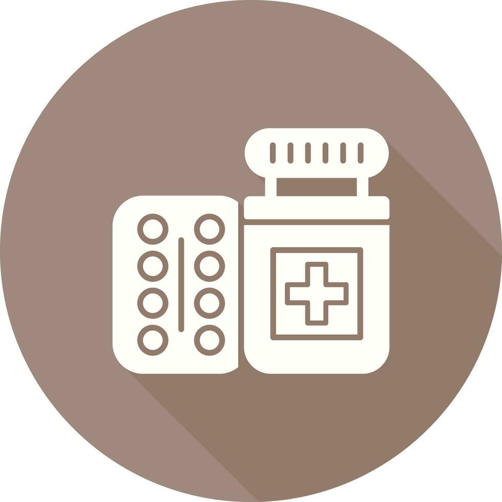 Pills Bottle Vector Icon