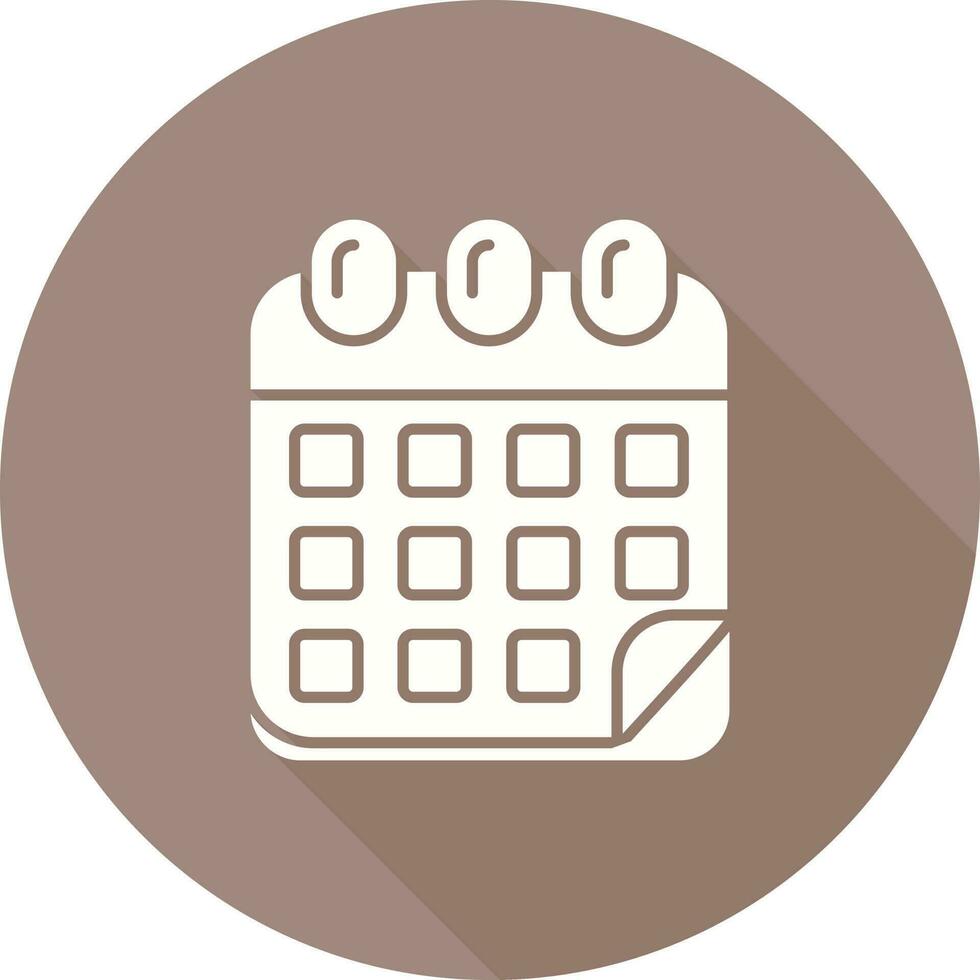 icono de vector de calendario