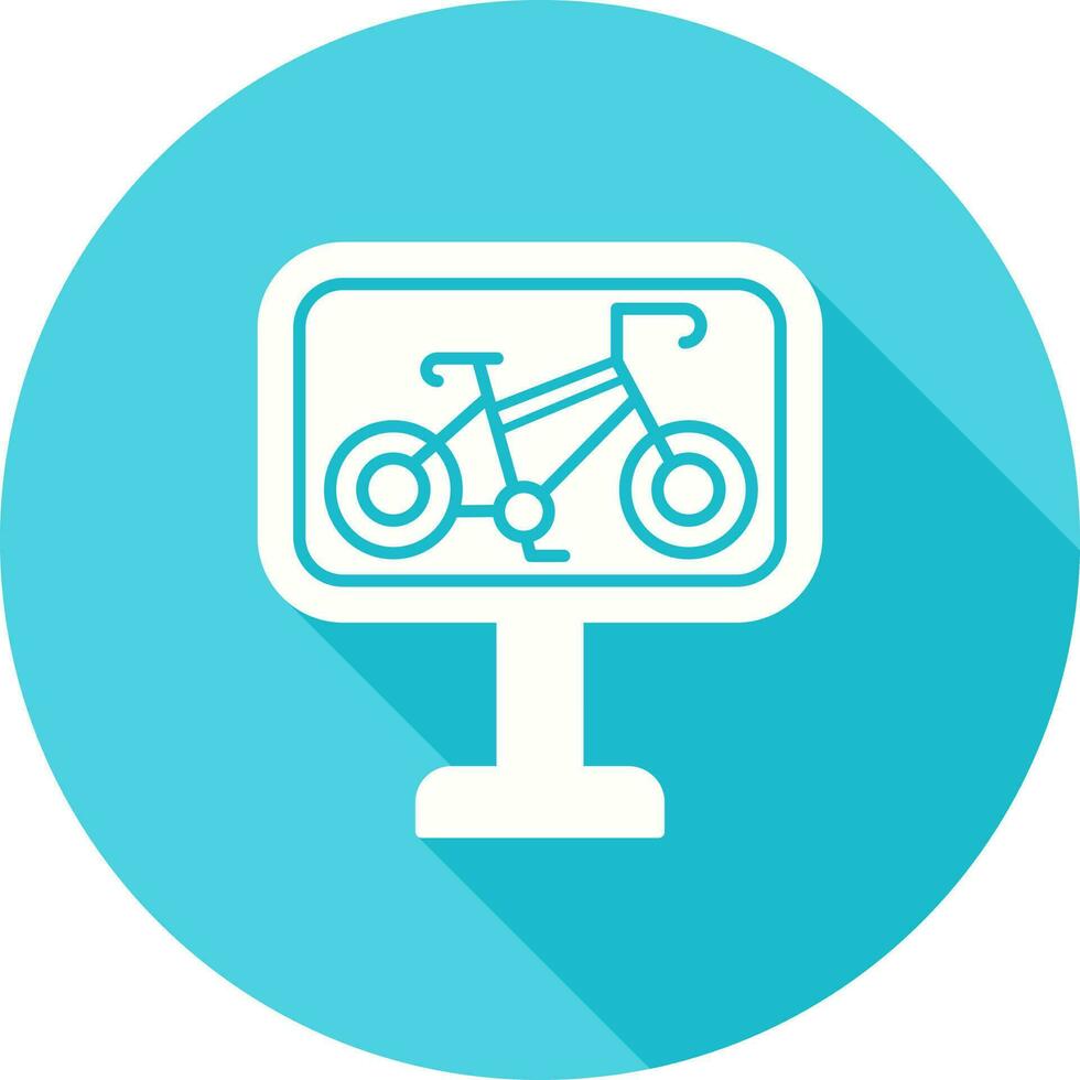 Bike Lane Vector Icon