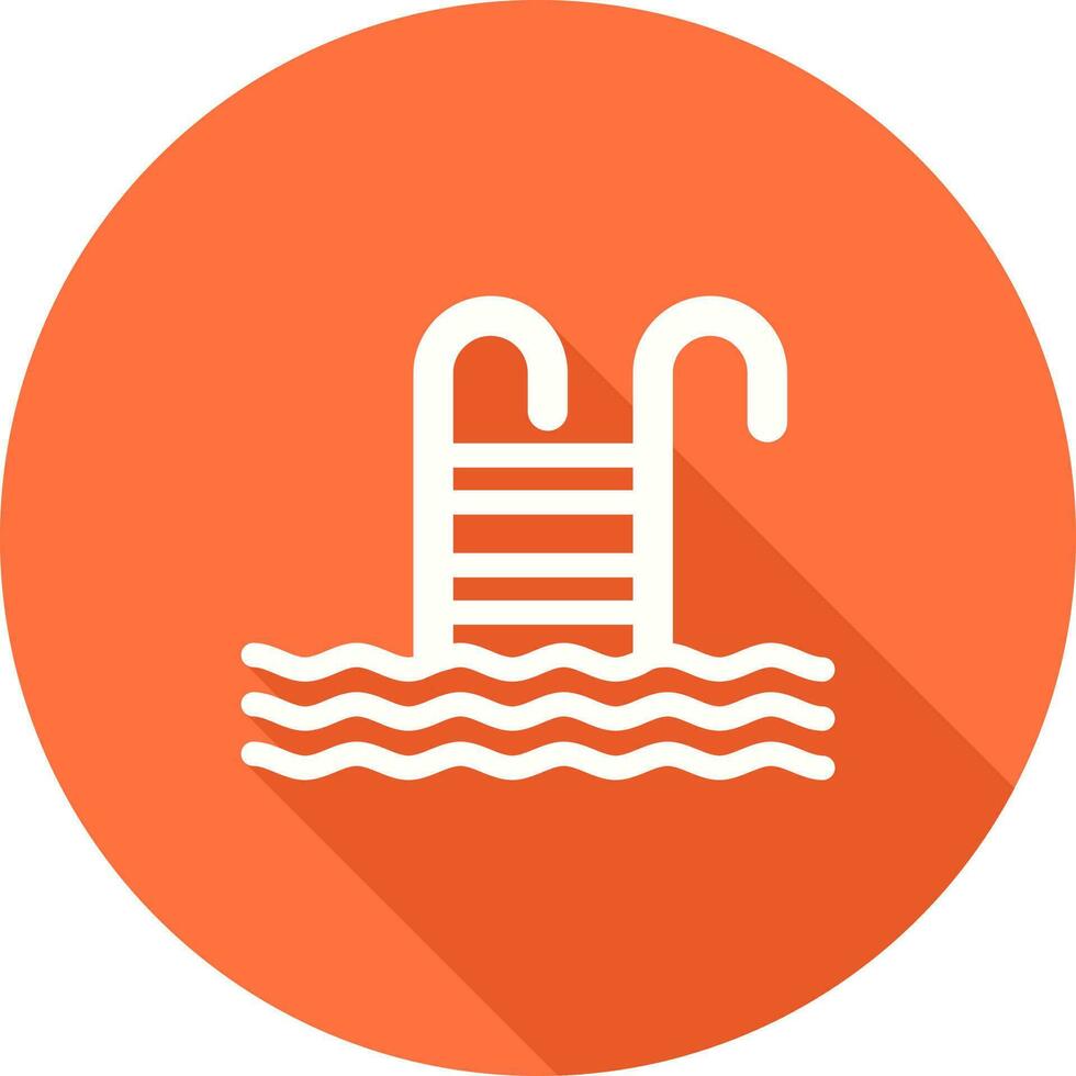 Water Stairs Vector Icon