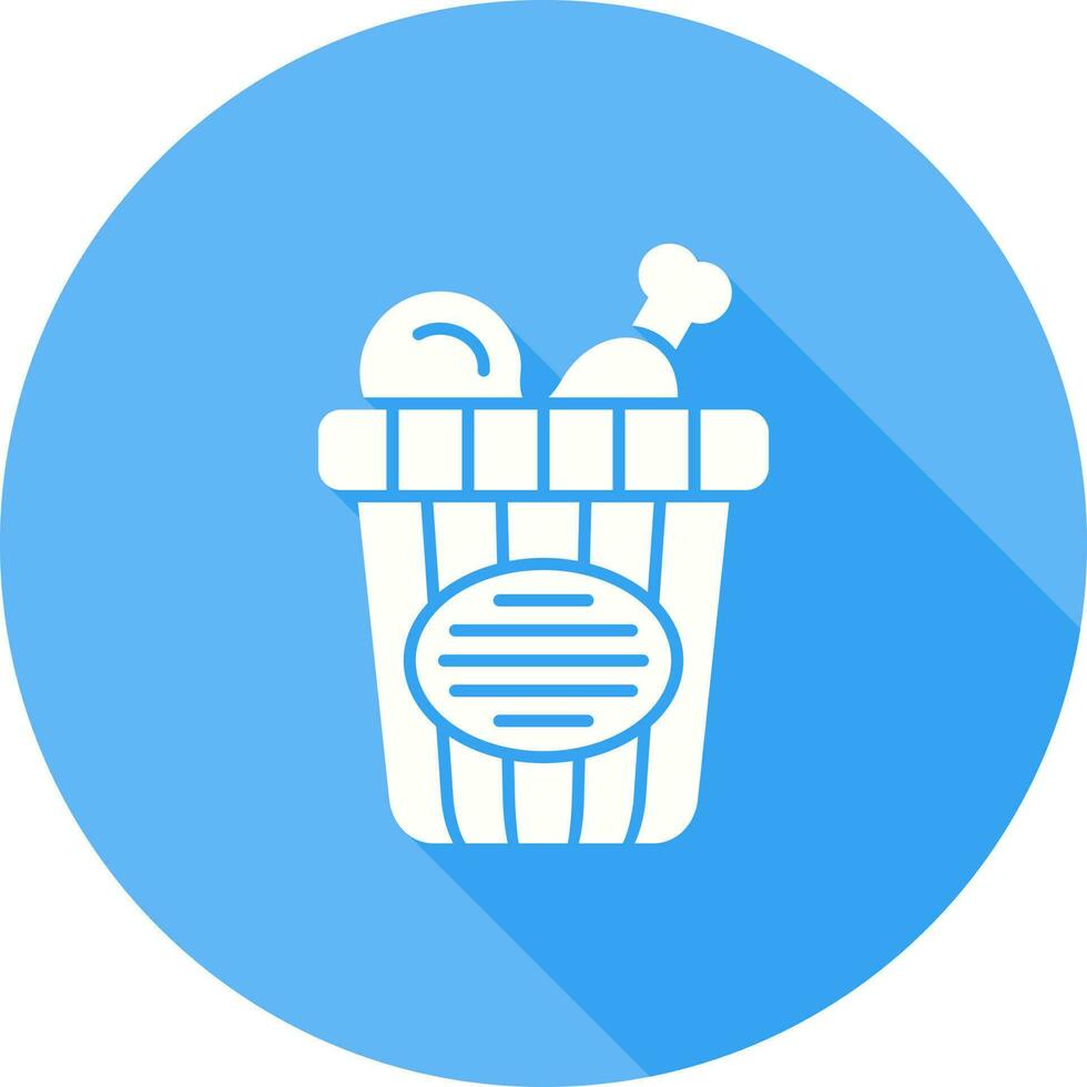 Chicken Bucket Vector Icon