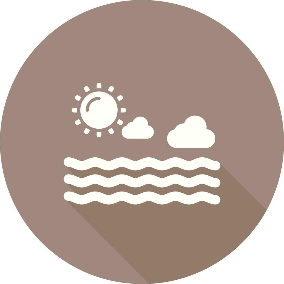 icono de vector de mar