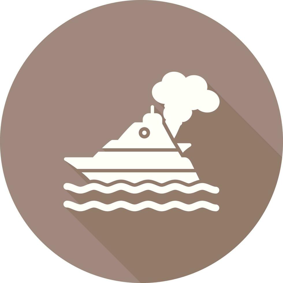 Ship Pollution Vector Icon