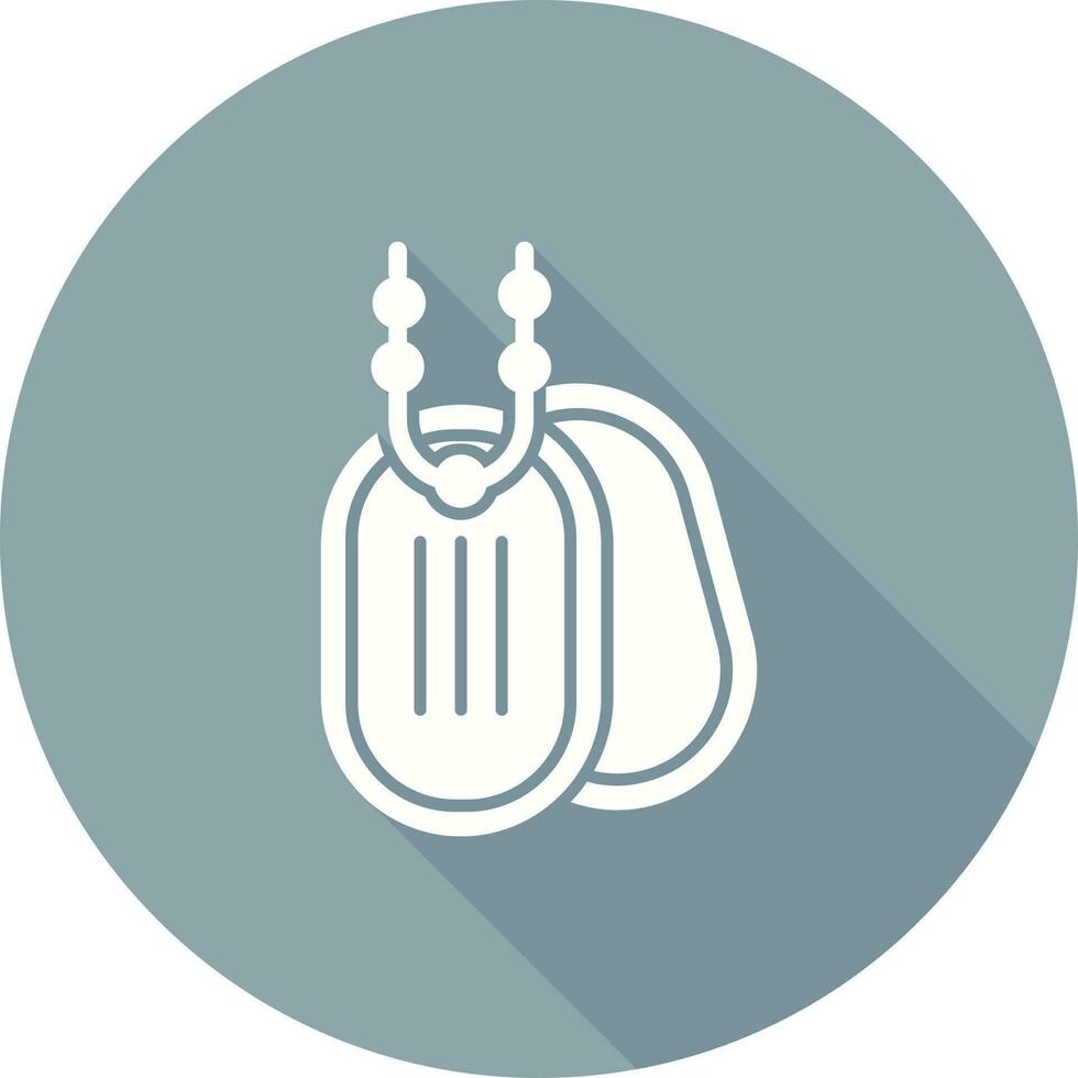 Army Dog Tag Vector Icon