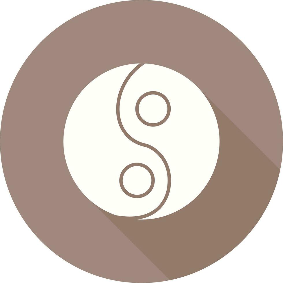 icono de vector de yin yang