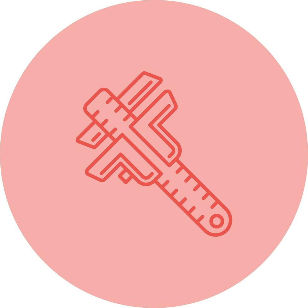 Caliper Line Icon vector