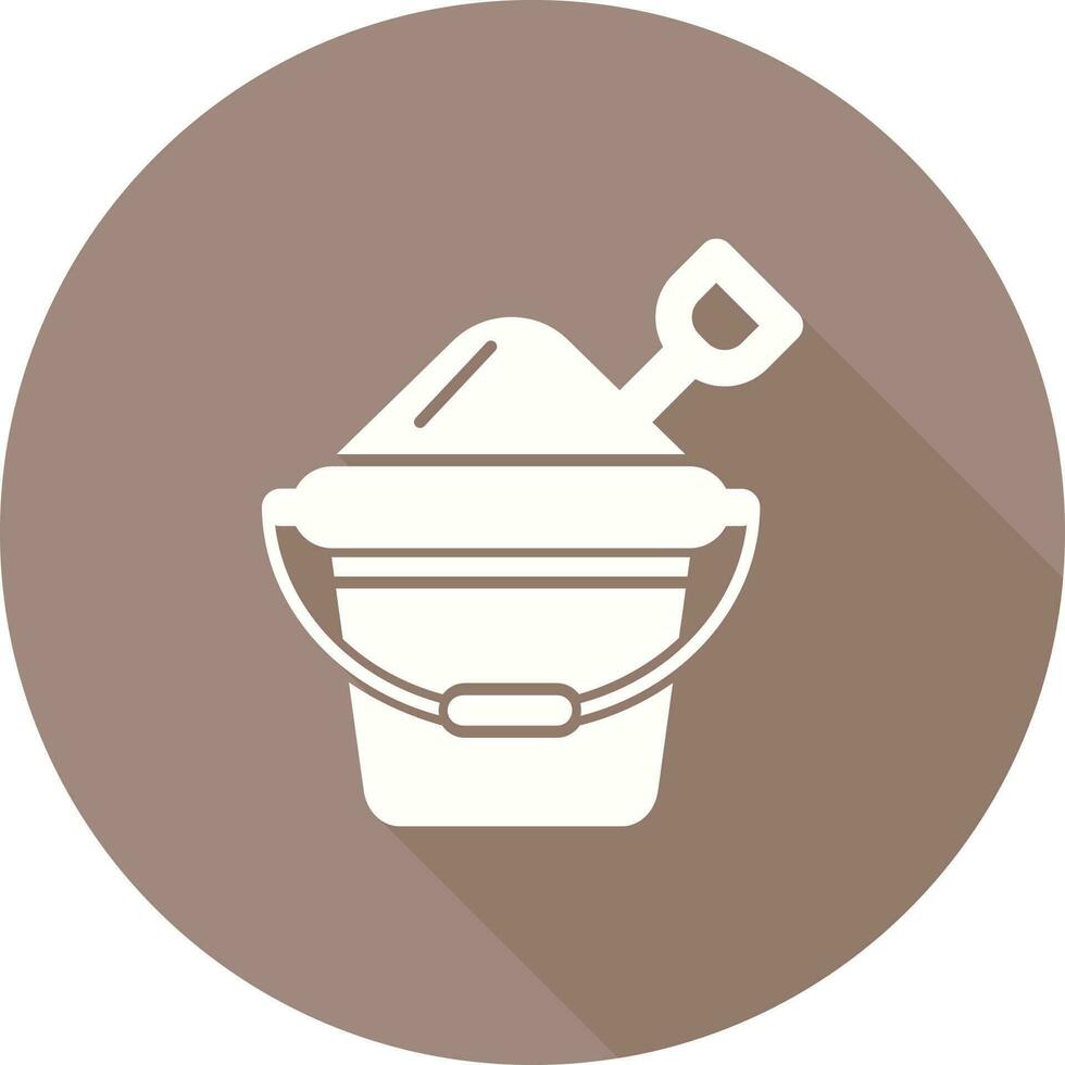 Sand Bucket Vector Icon