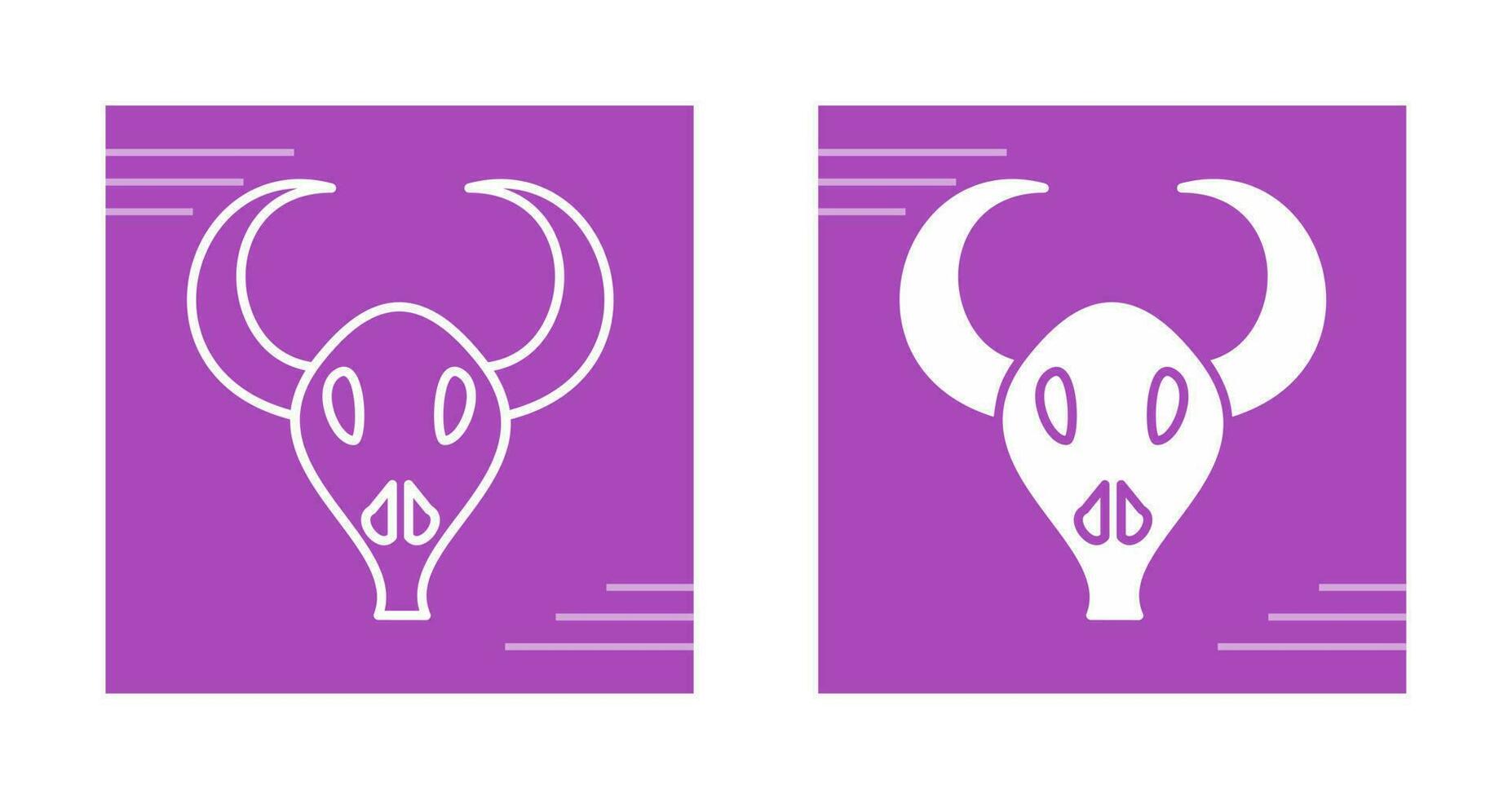 Bull Horns Vector Icon