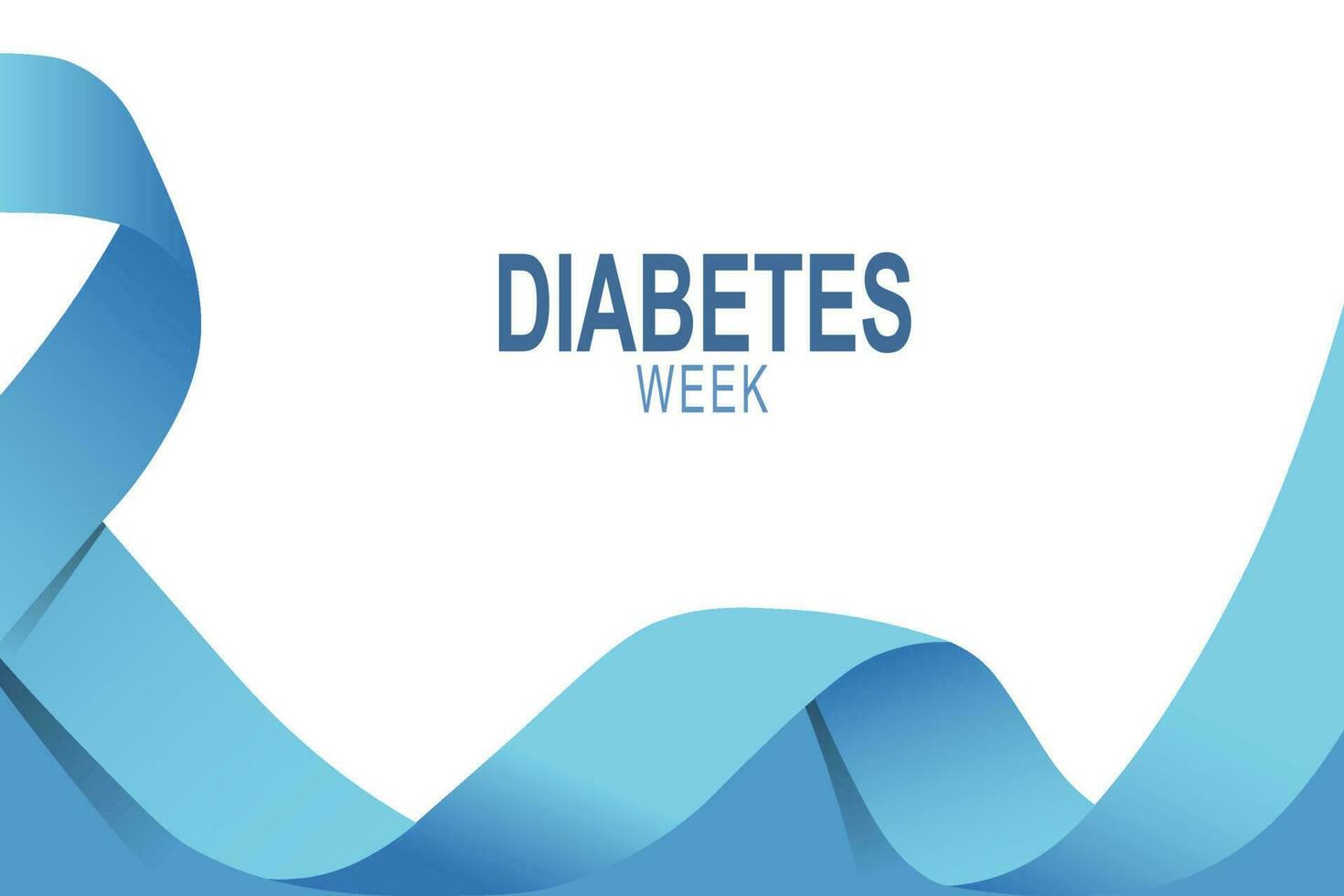 diabetes semana antecedentes. salud conciencia. vector