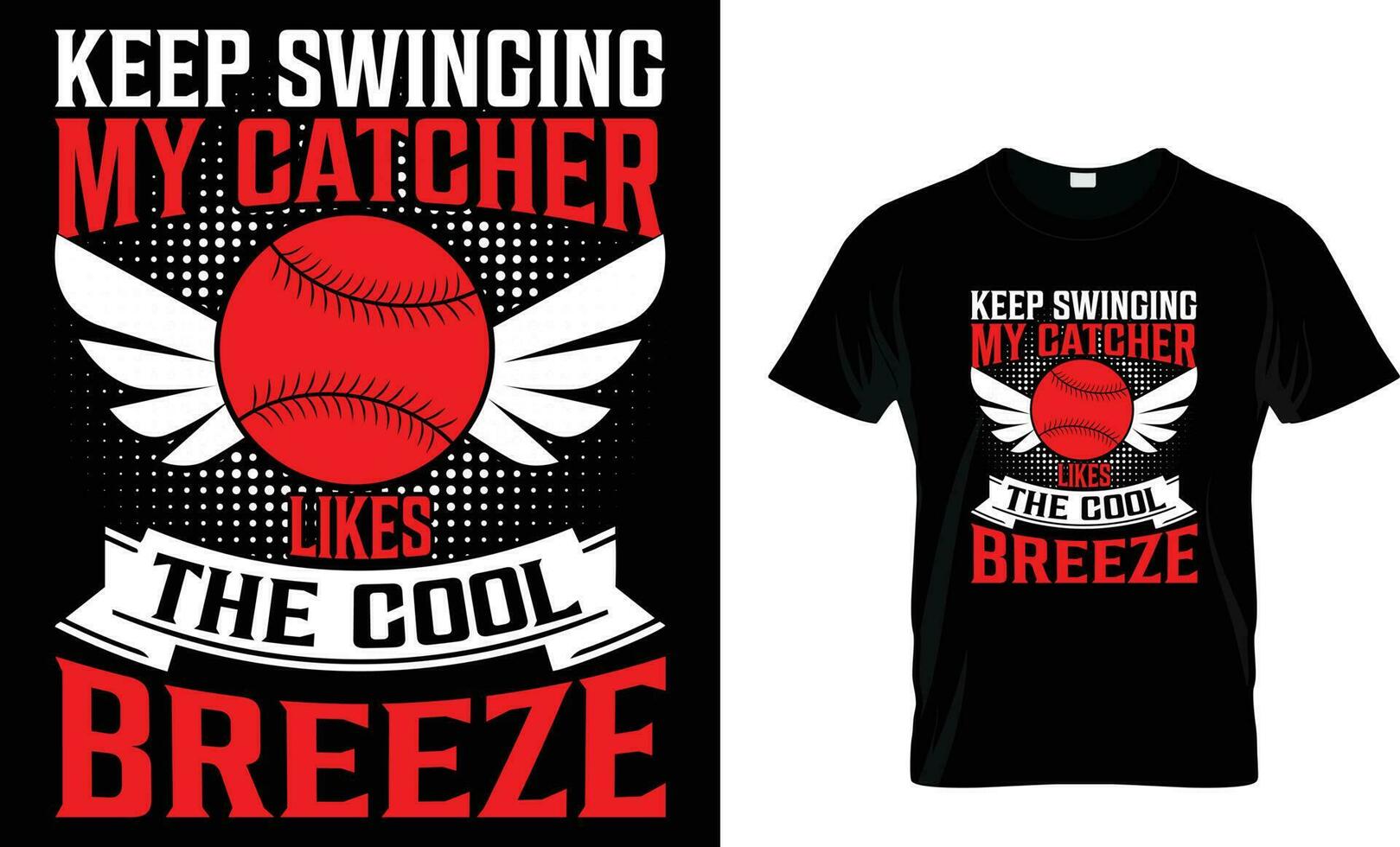 Custom baseball design. softball design,trendy design vector