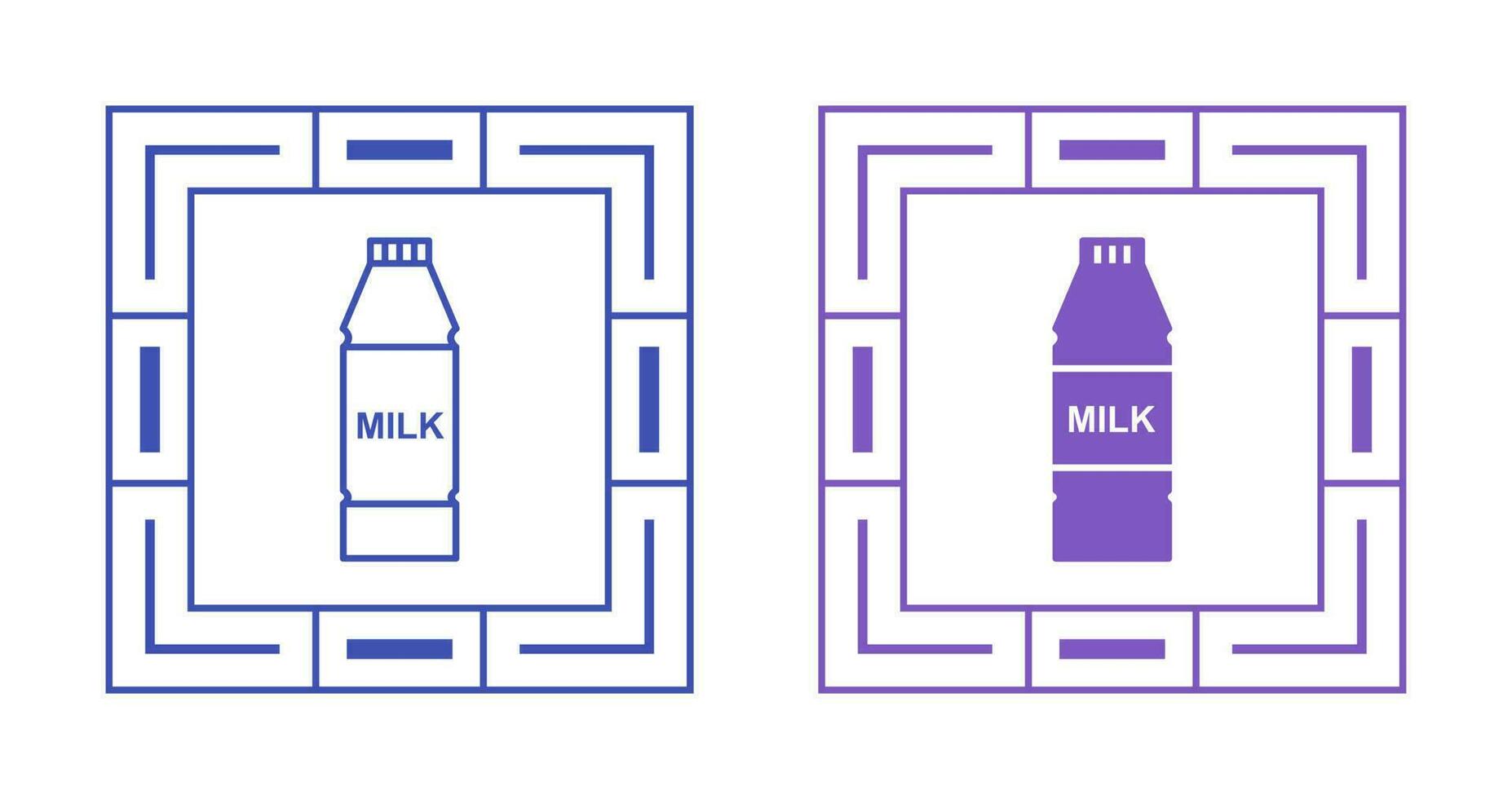 Milk Bottle Vector Icon