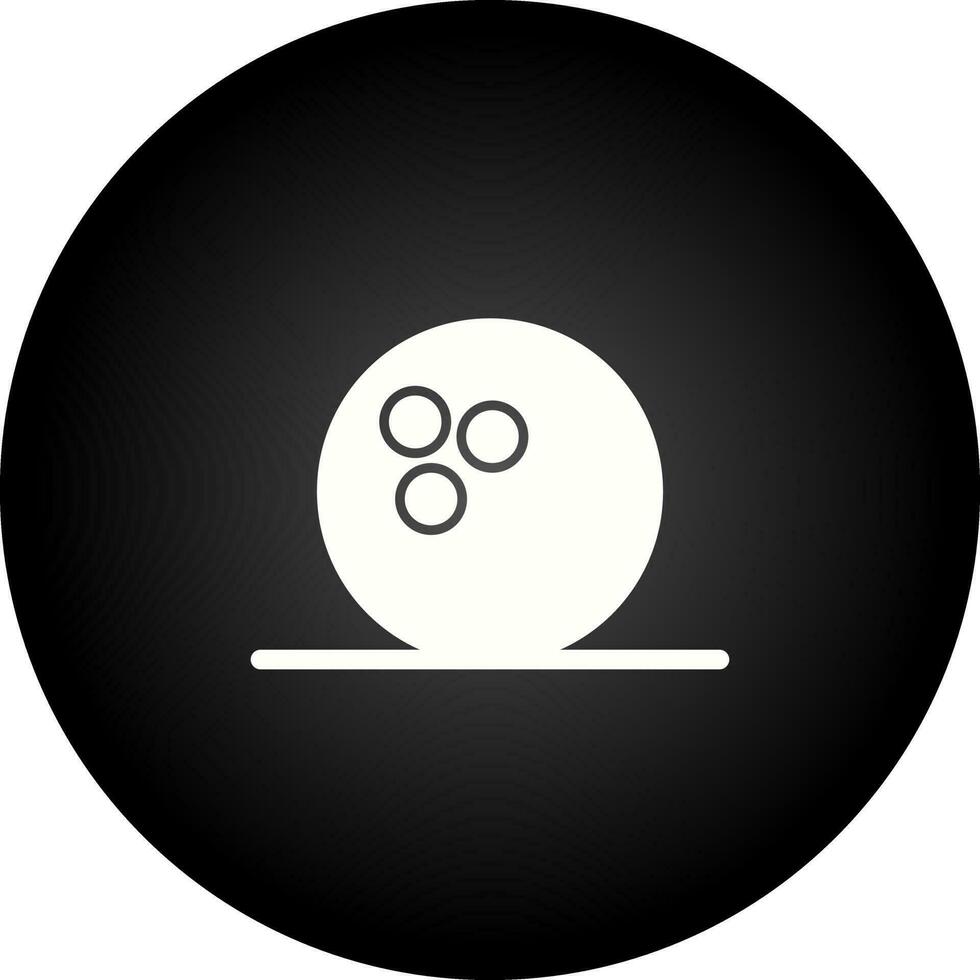 icono de línea de bolos vector