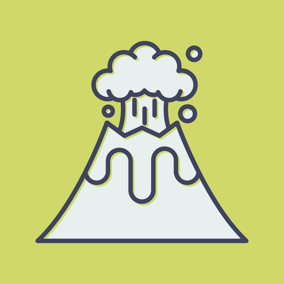 Volcano Vector icon