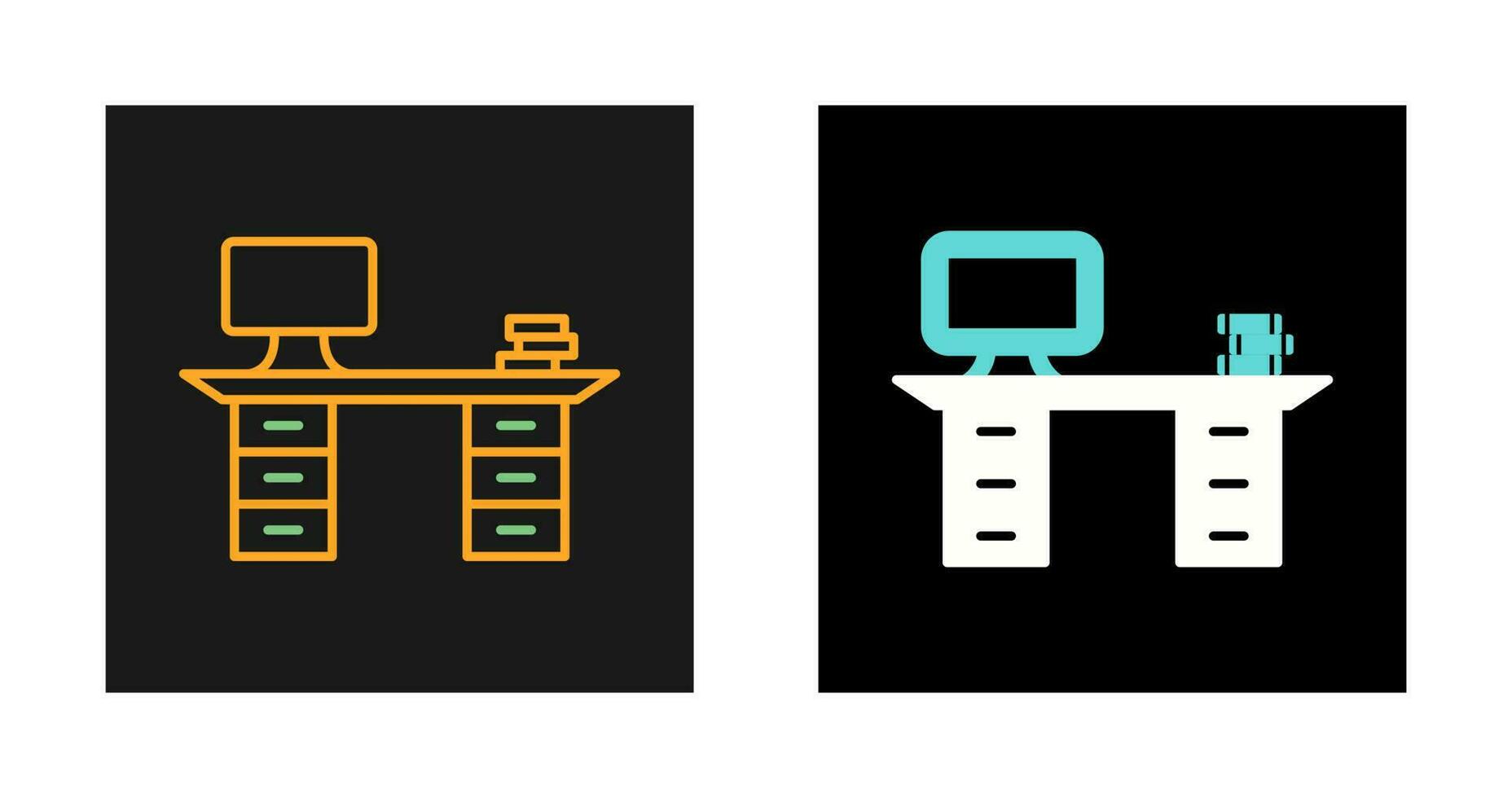 Working Desk Vector Icon