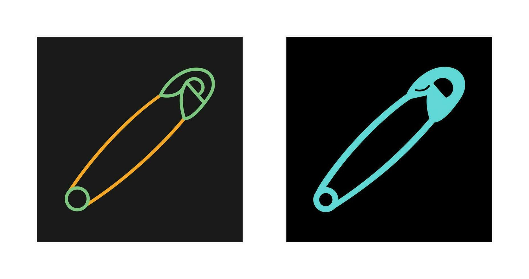 Safety Pin Vector Icon