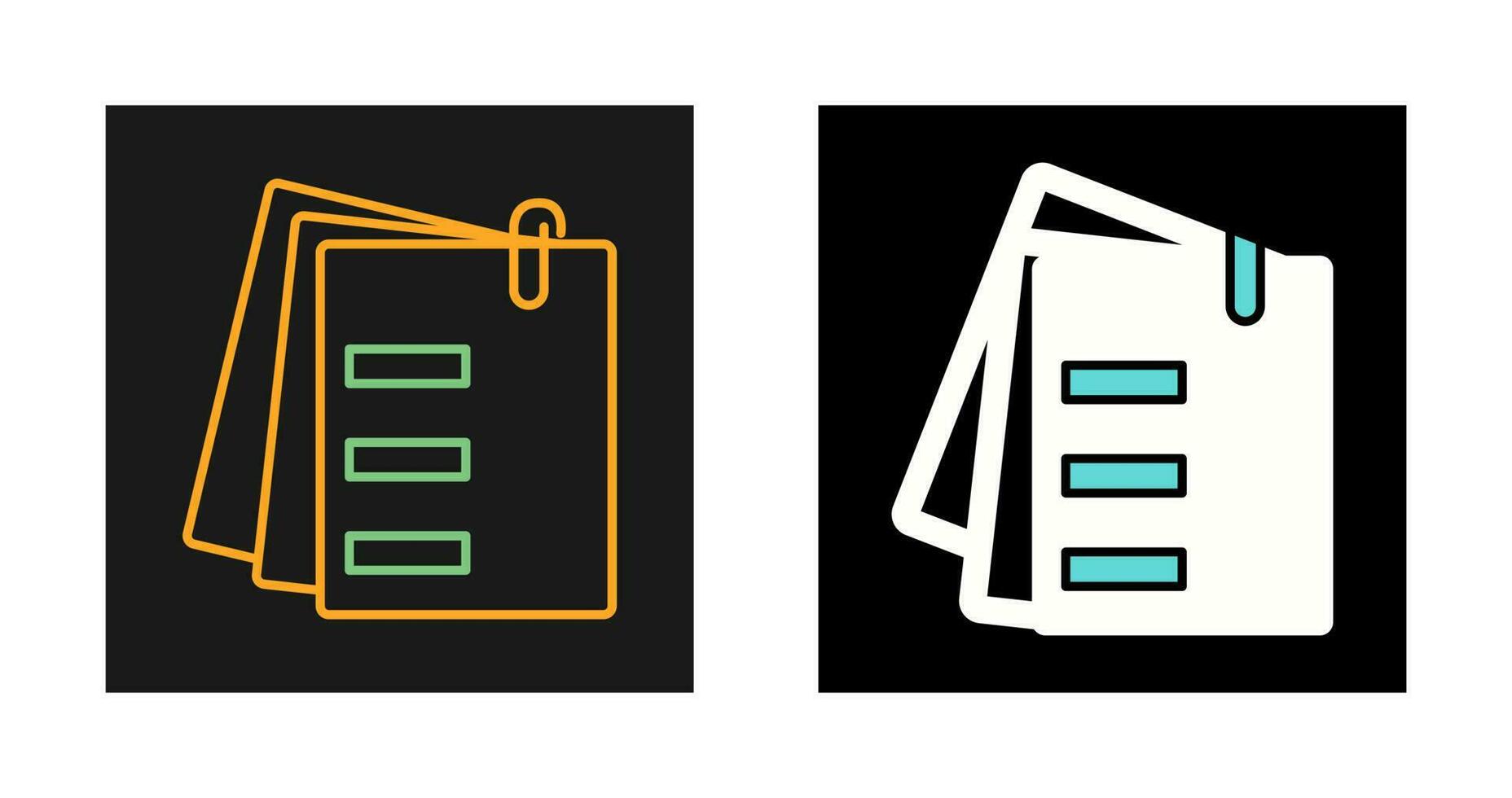 Attached Documents Vector Icon