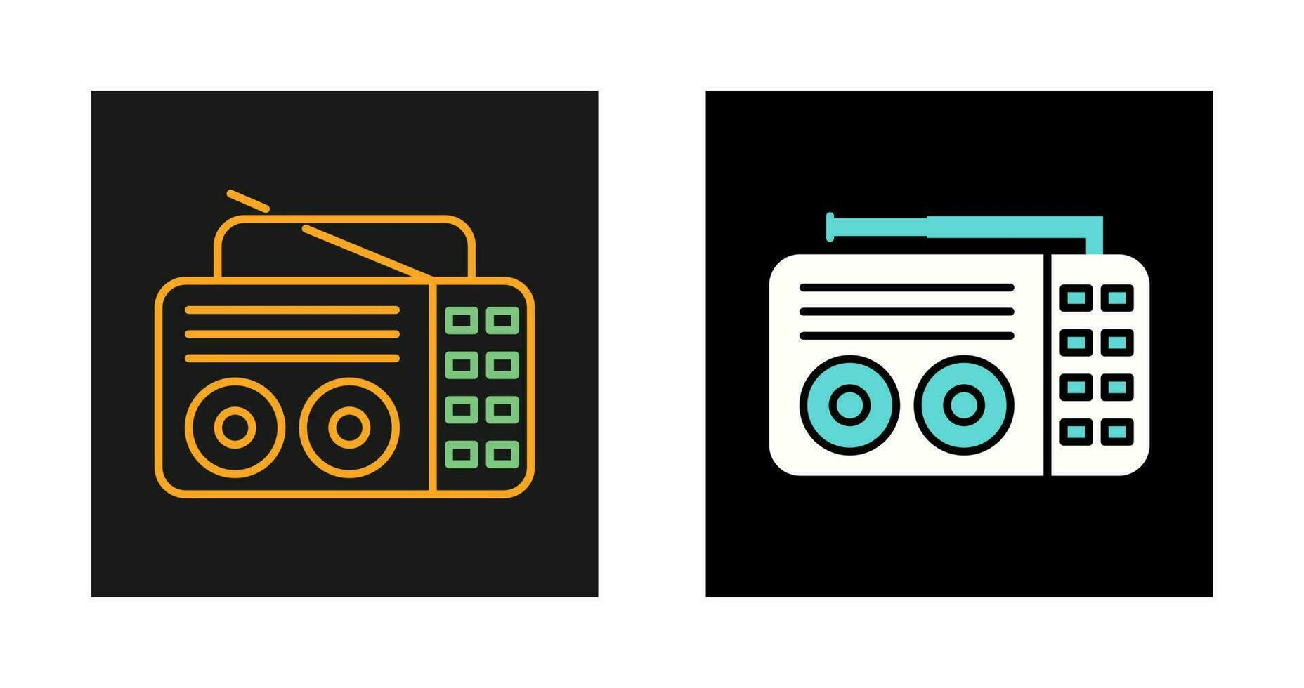 Old Radio Vector Icon