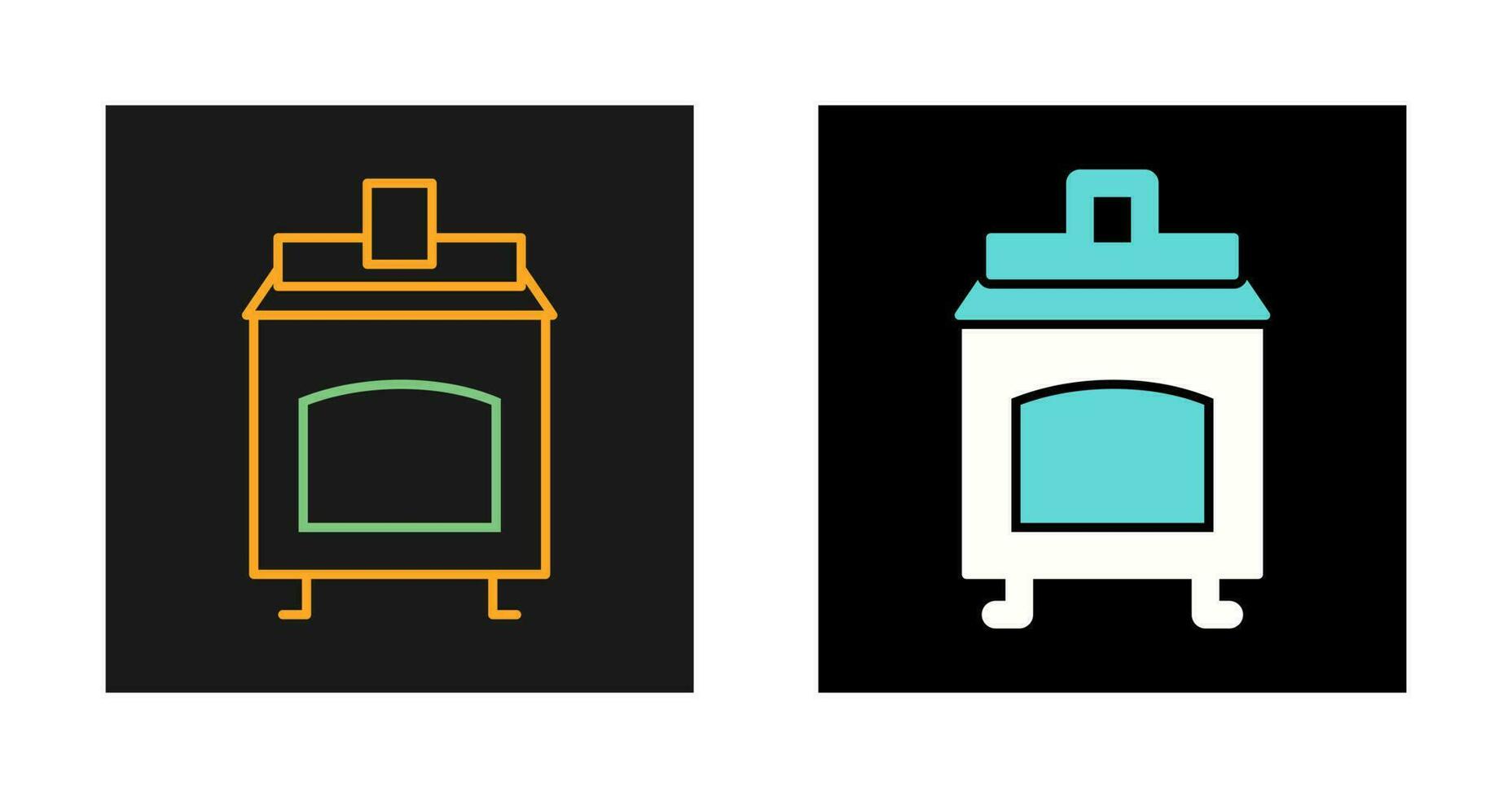 Coal Furnace Vector Icon