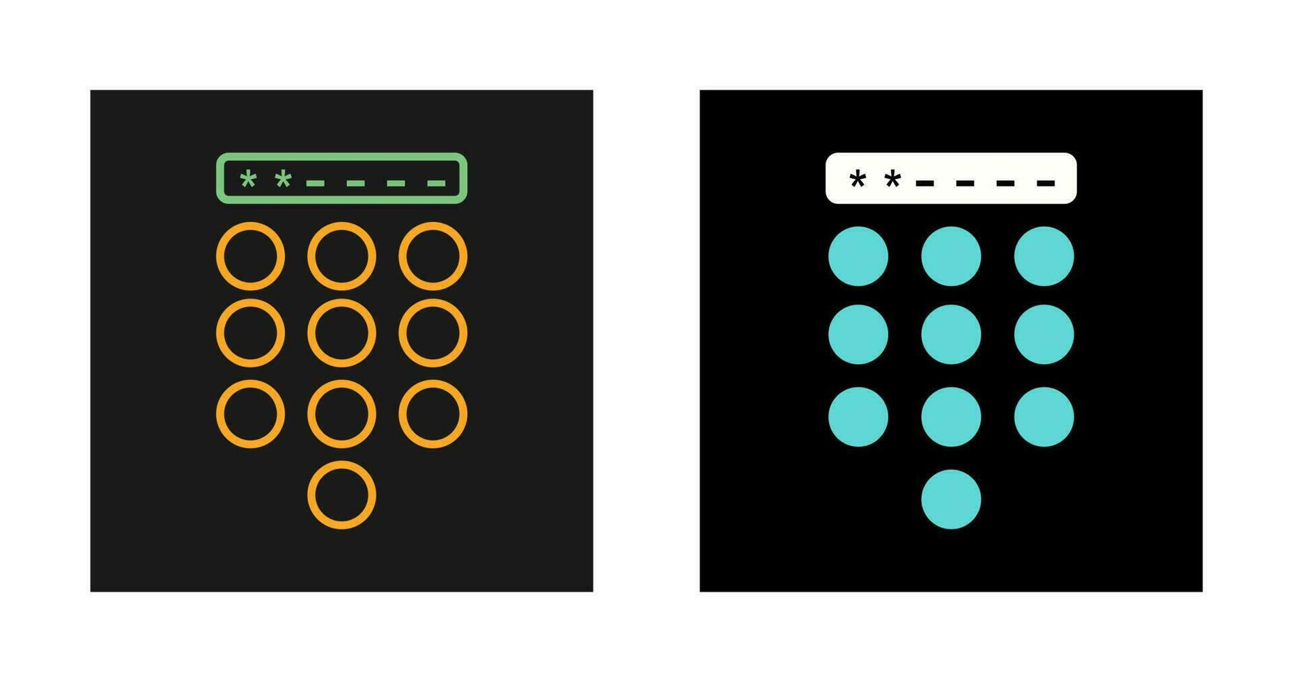 Passcode Lock Vector Icon