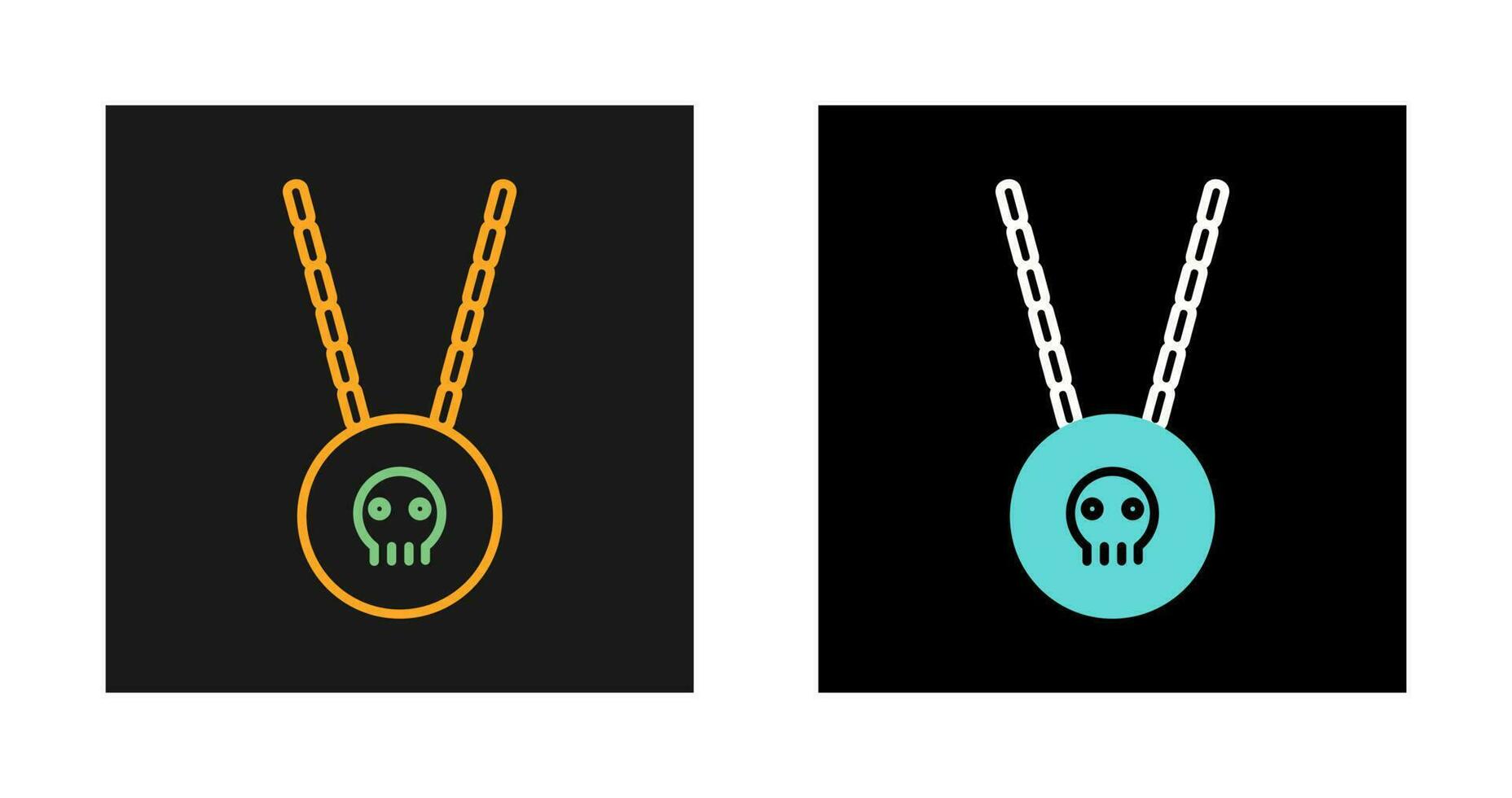 Pirate Necklace Vector Icon